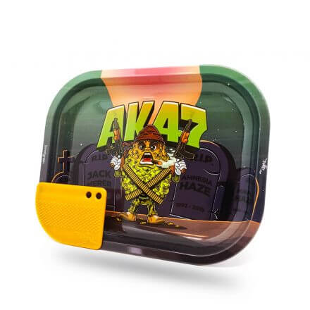 Best Buds Small Rolling Tray mit Grinder-Card