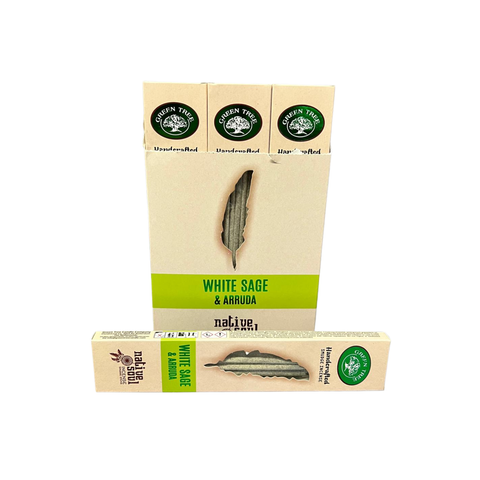 Green Tree Native Soul White Sage & Arruda - Duftstäbchen