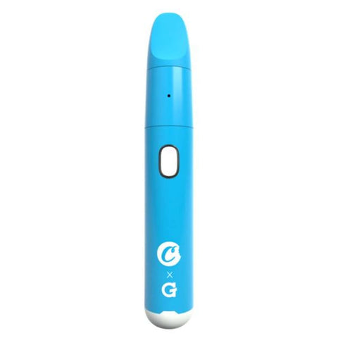 G Pen Micro+ Cookies Edition vape pen in blue for oils and cartridges, compact and stylish design.