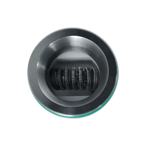 Inside view of the Katalyzer Mini Dab Wax Pen, showcasing intricate coil design for optimal vaporization.