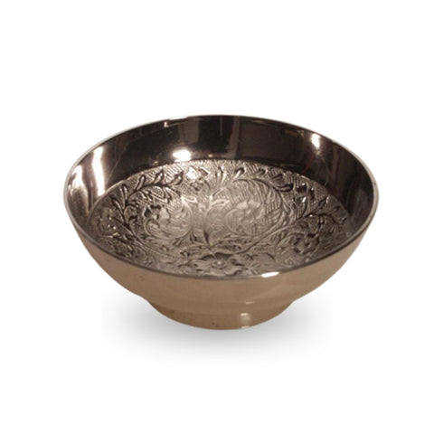 CBD & Räucherwerk Online Shop Schweiz | Mischschale aus Metal mit "Ranken" Design 100mm