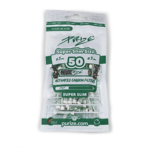 Purize - Super Slim Aktivkohlefilter 50er