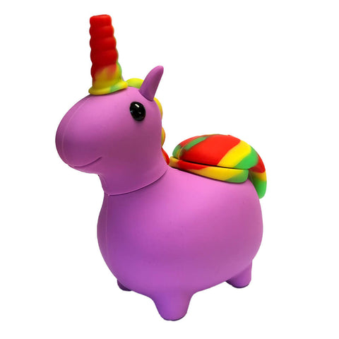 Purple Unicorn Silicone Pipe