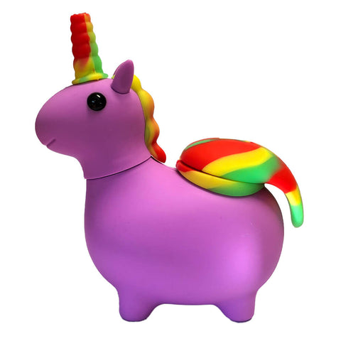 Purple Unicorn Silicone Pipe