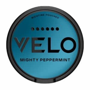 Velo Snus - Alle Sorten, Nicotine Pouches Mighty Peppermint pack, innovative snus product.