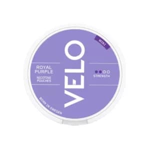 Velo Snus - Alle Sorten: Royal Purple Nicotine Pouches, mint flavor, modern smokeless nicotine experience.