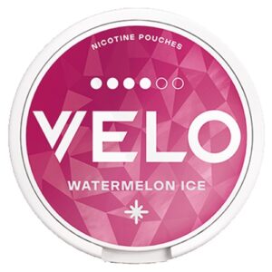 Velo Snus - Alle Sorten, Nicotine Pouches in Watermelon Ice flavor, modern snus experience, no tobacco.
