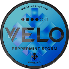 Velo Snus - Alle Sorten: VELO Peppermint Storm Nicotine Pouches Cooling Flavor