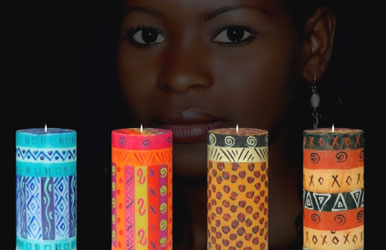 Candele Candela Kapula fatta a mano assortita