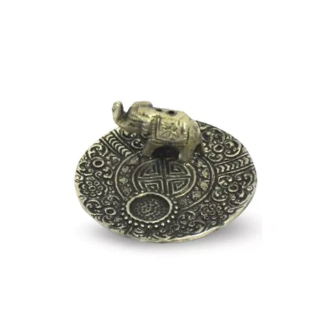 Elefanten Duftstäbchen- und Duftkegelhalter aus Aluminium