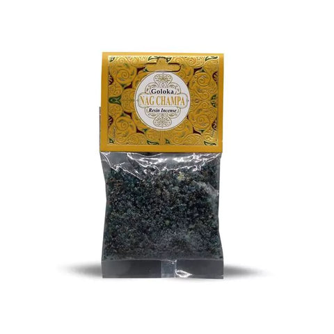 Goloka Räucherharz Weihrauchkörner Nag Champa 30g
