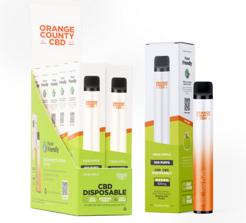 Orange County CBD Disposable Vape Pen 250 CBD + 250mg CBG