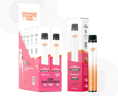 Orange County CBD Disposable Vape Pen 250 CBD + 250mg CBG