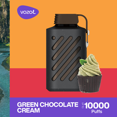 Vozol Gear 10000 PUFF 20mg Green Chocolate Cream Schweiz Viweedy
