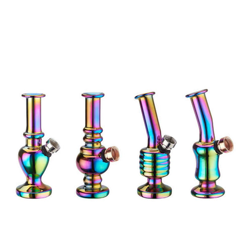 Champ High Mini Rainbow Glass Bong 12.5cm assortiert