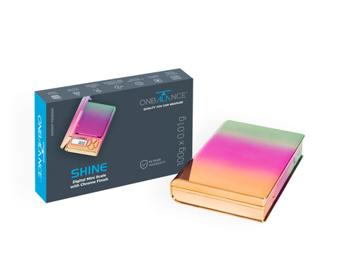 On Balance Chrome Rainbow Shine 100 x 0.01g Waage