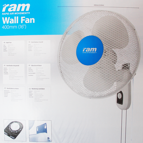 RAM Wandventilator 400mm, 40 W