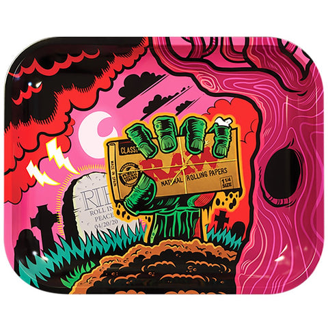 CBD & Räucherwerk Online Shop Schweiz | RAW Rollingtray Zombie RIP Large 340 x 275mm
findest du im Viweedy Store in Basel