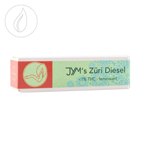 CBD & Räucherwerk Online Shop Schweiz | JYMS Seeds Züri Diesel 3pcs
findest du im Viweedy Store in Basel