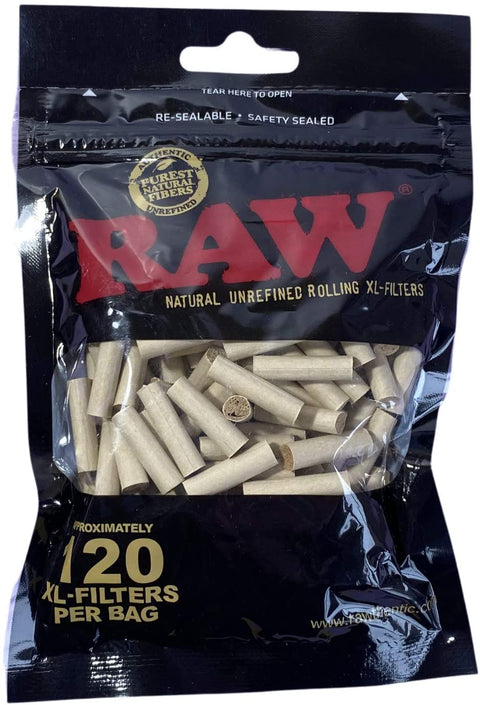 RAW Black XL Filter Tips 120Stk.