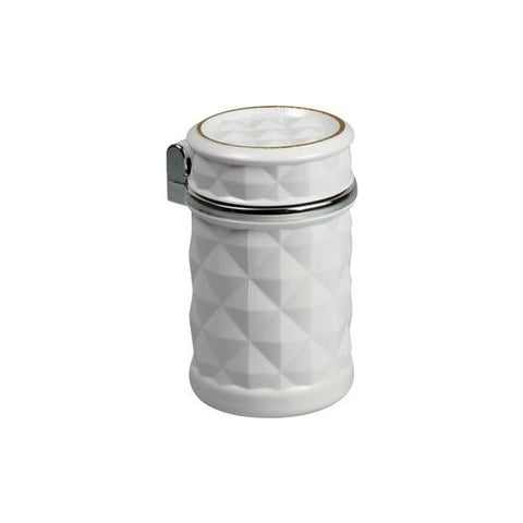 Ashtray for the car can holder white with LED