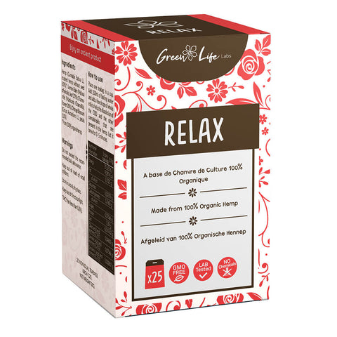 Green Life Organic Hemp Relax Tea Single Bags