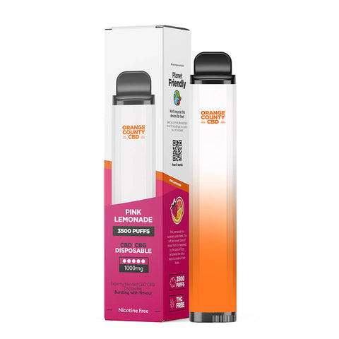 Orange County CBD Disposable Vape Pen 600mg CBD & 400mg CBG 3500 Puffs