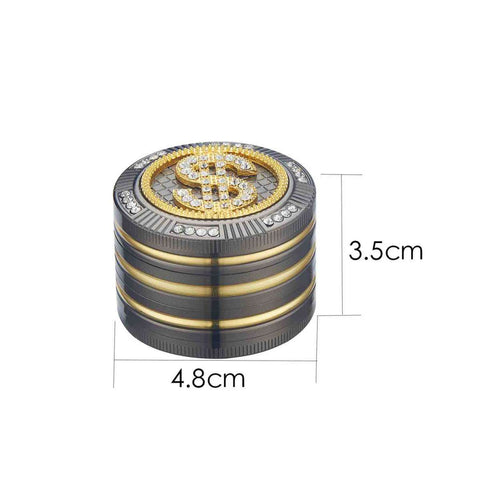 Grinder Bling Bling Dollar di Champ High 4 strati 50 mm