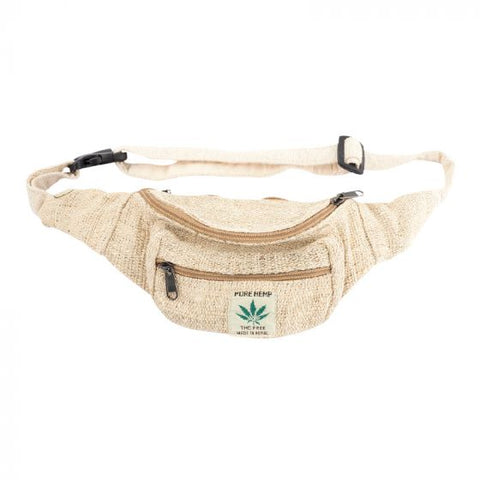 Hanf Bauchtasche mit Zipper