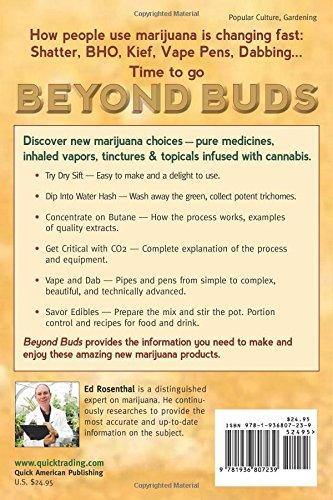 CBD & Räucherwerk Online Shop Schweiz | Beyond Buds - Marijuana Extracts - Taschenbuch von Ed Rosenthal
 findest du im Viweedy Store in Basel