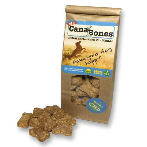 CBD & Räucherwerk Online Shop Schweiz | Canabones CBD Leckerli für Hunde 300g
 findest du im Viweedy Store in Basel