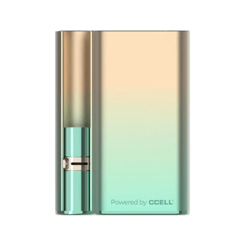 CCELL Palm Pro 510 Battery in champagne color, portable vaporizer with customizable settings and ergonomic design.