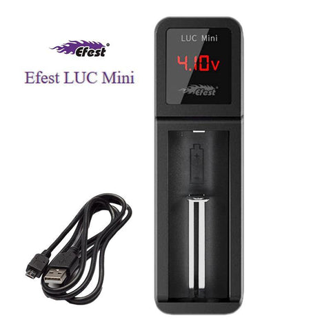 CBD & Räucherwerk Online Shop Schweiz | Efest Luc - Mini Single USB Ladegerät
 findest du im Viweedy Store in Basel