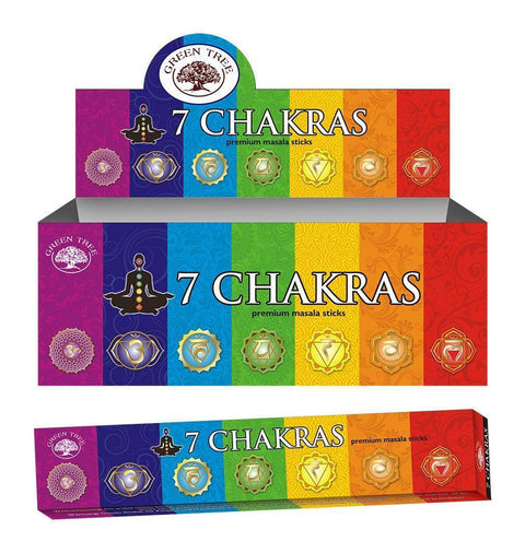 CBD & Räucherwerk Online Shop Schweiz | Green Tree Masala 7 Chakras Räucherstäbchen
findest du im Viweedy Store in Basel