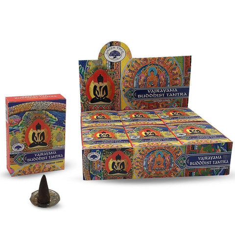 CBD & Räucherwerk Online Shop Schweiz | Green Tree Vajrayana Buddhist Tantra Räucherkegel
findest du im Viweedy Store in Basel