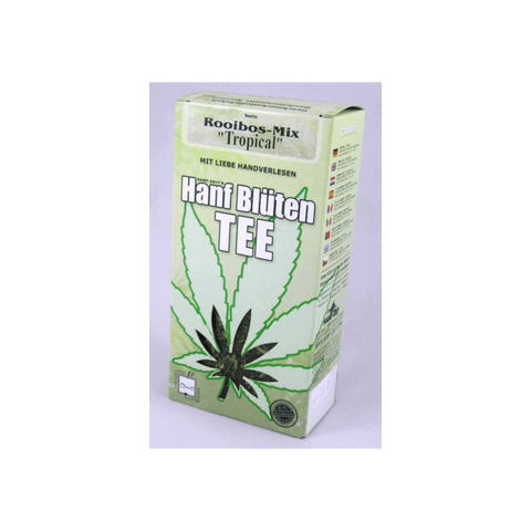 CBD & Räucherwerk Online Shop Schweiz | Hanf Zeit - Hanfblüten Tee Rooibos Mix TROPICAL
 findest du im Viweedy Store in Basel