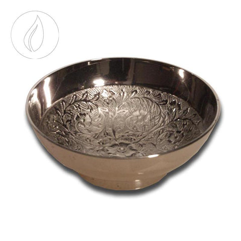 CBD & Räucherwerk Online Shop Schweiz | Mischschale aus Metal mit "Ranken" Design 100mm
findest du im Viweedy Store in Basel