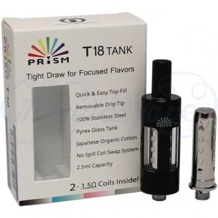 CBD & Räucherwerk Online Shop Schweiz | Prism - Tank T18 Clearomizer Schwarz
 findest du im Viweedy Store in Basel