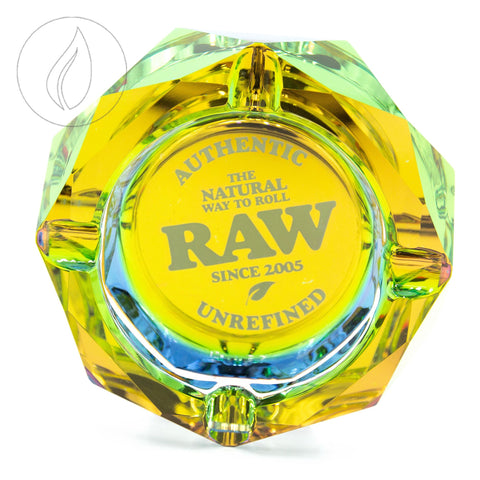 Cendrier en verre arc-en-ciel RAW
