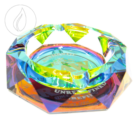 Cendrier en verre arc-en-ciel RAW