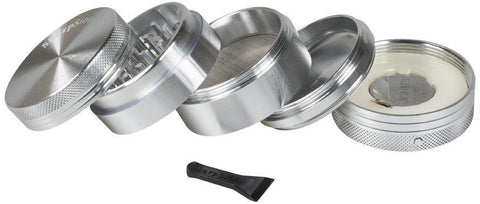 CBD & Räucherwerk Online Shop Schweiz | Sharp Stone - Vibra Grinder Silver
 findest du im Viweedy Store in Basel