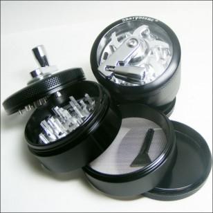 CBD & Räucherwerk Online Shop Schweiz | Turbo - Wheelgrinder Black
 findest du im Viweedy Store in Basel