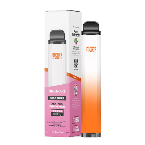 Orange County CBD Disposable Vape Pen 600mg CBD & 400mg CBG 3500 Puffs
