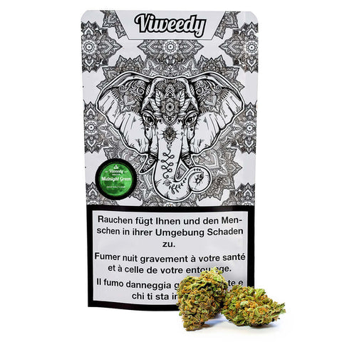 CBD & Räucherwerk Online Shop Schweiz | Viweedy Midnight Green CBD Blüten Indoor
findest du im Viweedy Store in Basel