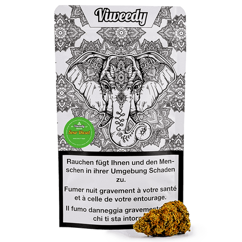 CBD & Räucherwerk Online Shop Schweiz | Viweedy Sour Diesel Indoor
findest du im Viweedy Store in Basel