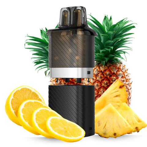 VOZOL Vista Plug Pod with pineapple and lemon, showcasing fruity flavor options for vaping.