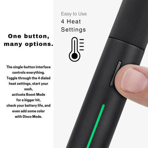 Puffco - Pivot Portable Concentrates Vaporizer with single-button design and four heat settings for optimal use.