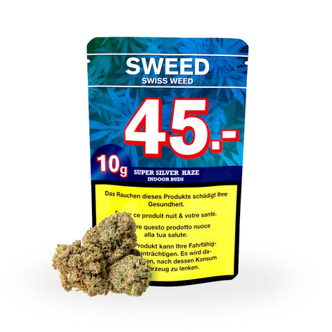 Sweed Super Silver Haze CBD Blüten - Small Buds 10g