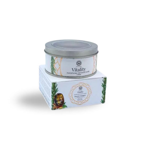Green Tree - Gemstone Candle Vitality Sweet Ginger 70g