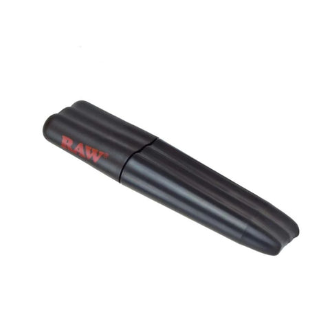 RAW - Three Tree Triple Preroll Case for easy storage of up to three pre-rolled cones in a sleek design.